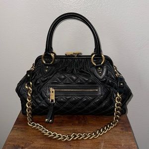 Y2K Marc Jacobs Black Quilted Stam Bag Purse